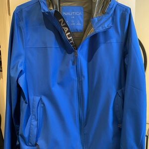 Nautica Men's Vibrant Blue Raincoat